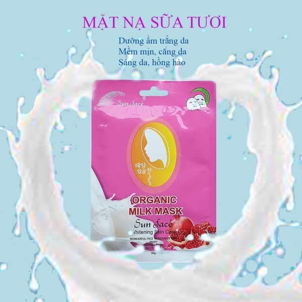 MẶT NẠ DƯỠNG TRẮNG DA SỮA TƯƠI - SUNFACE