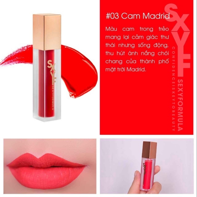 SON KEM LÌ KHÔNG TRÔI CTRL KEY ALL LASTING LIPQUID - SEXYFORMULA
