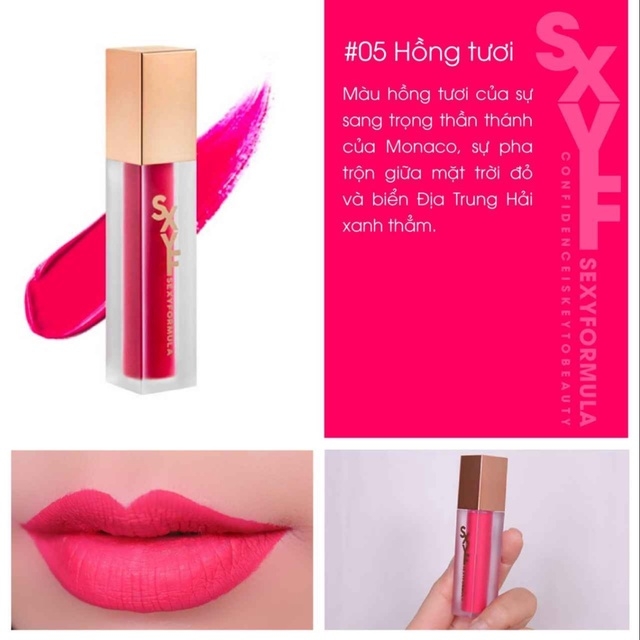 SON KEM LÌ KHÔNG TRÔI CTRL KEY ALL LASTING LIPQUID - SEXYFORMULA