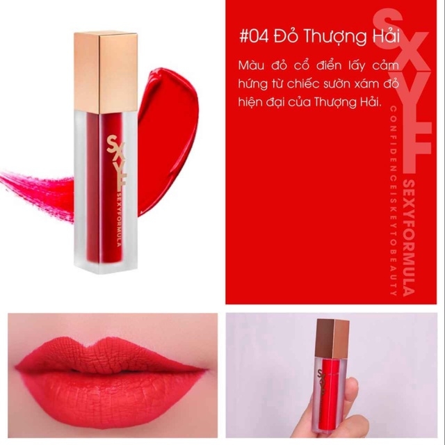 SON KEM LÌ KHÔNG TRÔI CTRL KEY ALL LASTING LIPQUID - SEXYFORMULA