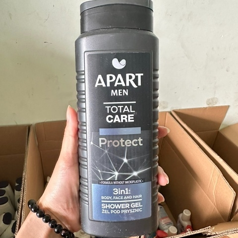 GEL TẮM NAM DƯỠNG ẨM, BẢO VỆ DA 3 TRONG 1 500ML- APART MEN