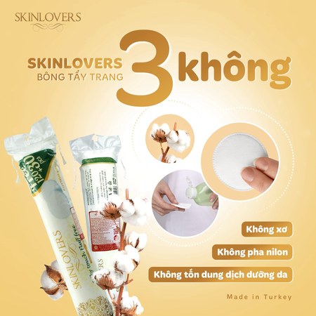 COMBO 4 BÔNG TẨY TRANG 120+30 MIẾNG- SKINLOVERS