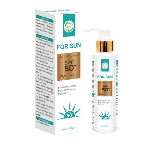 KEM CHỐNG NẮNG NÂNG TÔNG DƯỠNG DA 50++ - FOR SUN