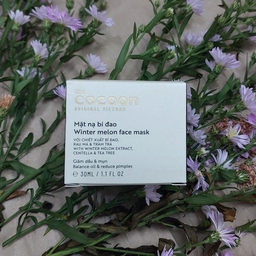 MẶT NẠ COCOON HỖ TRỢ GIẢM DẦU VÀ MỤN TỪ BÍ ĐAO 30ML - MỸ PHẨM THUẦN CHAY - NHÀ QUÂN STORE