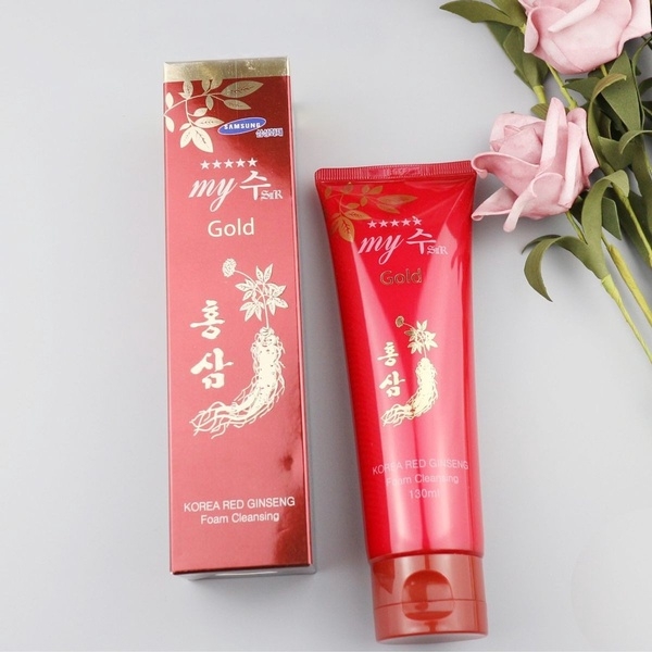LÀM TRẮNG DA VÀ MỜ VẾT THÂM 120ML HÀN QUỐC SỮA RỬA MẶT MY GOLD CHIẾT XUẤT SÂM ĐỎ LÀM TRẮNG DA VÀ MỜ VẾT THÂM 120ML HÀN QUỐC KT-GDN