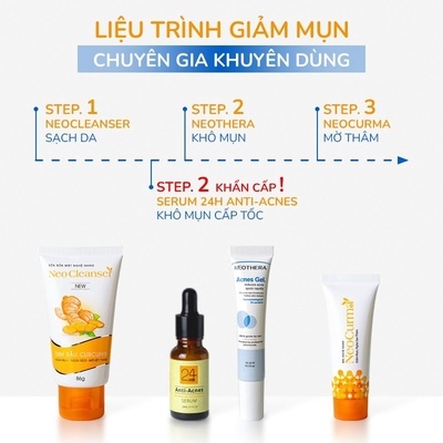 GEL GIẢM MỤN THÂM SẸO & CẢI THIỆN DA DẦU, MỤN 15ML - NEOTHERA