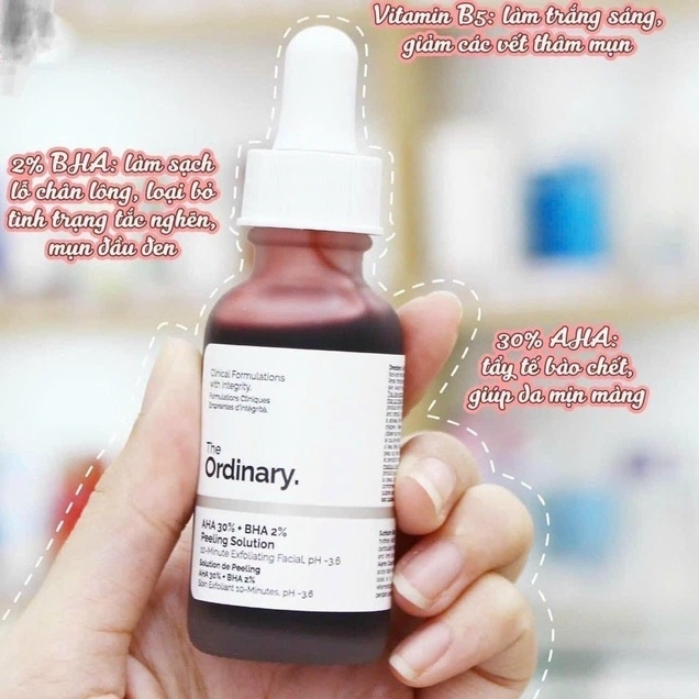SERUM PEEL DA AHA 30% + BHA 2% MỸ - THE ORDINARY