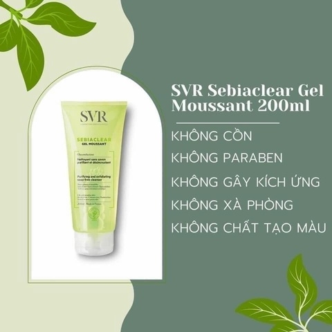 SỮA RỬA MẶT CHO DA DẦU NỘI ĐỊA PHÁP - SVR