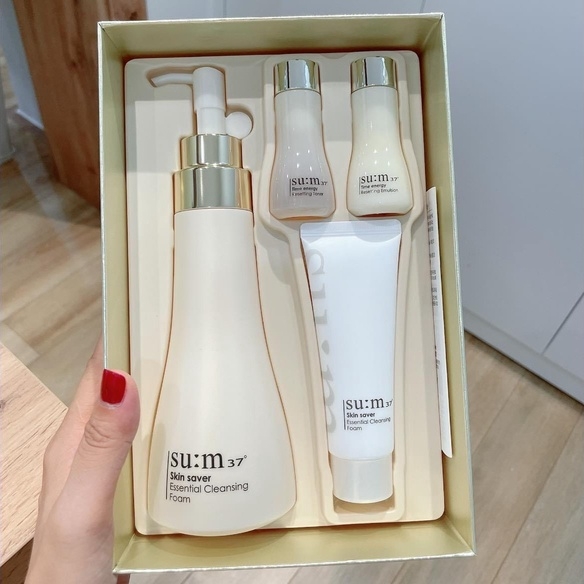 SET SỮA RỬA MẶT SUM DỊU NHẸ 4 MÓN - SUM