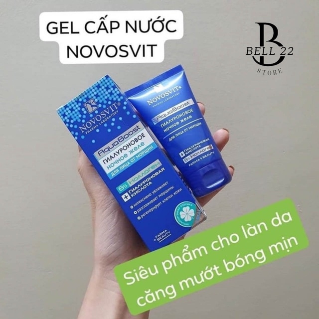 GEL THẠCH NOVOSVIT AQUABOOST CẤP NƯỚC CHO LÀN DA CĂNG BÓNG MỊN B964 - BELL22 STORE