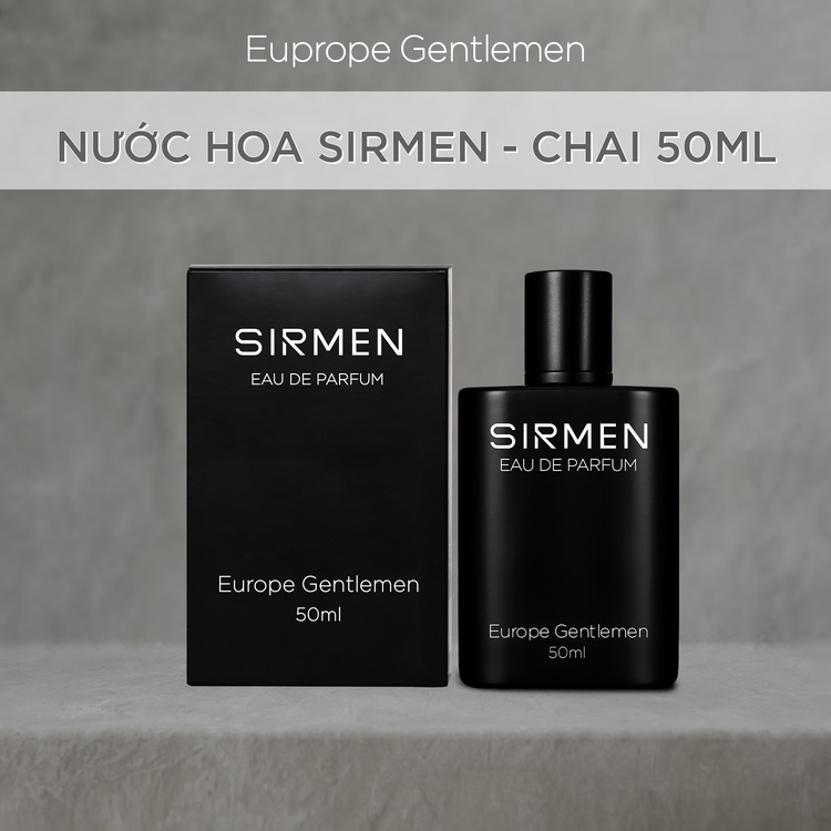 CHAI 50ML] NƯỚC HOA NAM EAU DE PARFUM CHÂU ÂU EUROPE GENTLEMEN CAO CẤP - SIRMEN