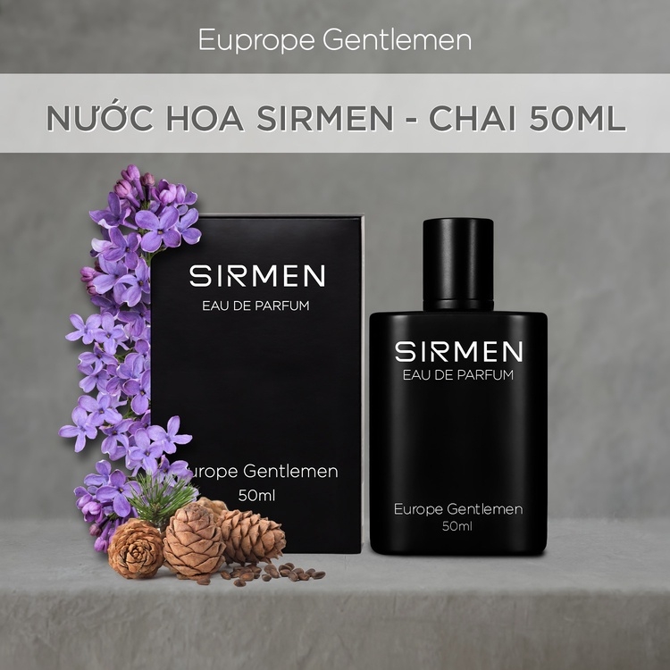 CHAI 50ML] NƯỚC HOA NAM EAU DE PARFUM CHÂU ÂU EUROPE GENTLEMEN CAO CẤP - SIRMEN