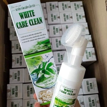 SỮA RỬA MẶT WHITE CARE CLEAN TỰ NHIÊN SẴN ĐẦU CỌ