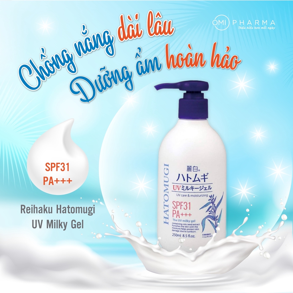 SỮA DƯỠNG THỂ LÀM SÁNG DA NGÀY ĐÊM VÀ CHỐNG NẮNG - HATOMUGI