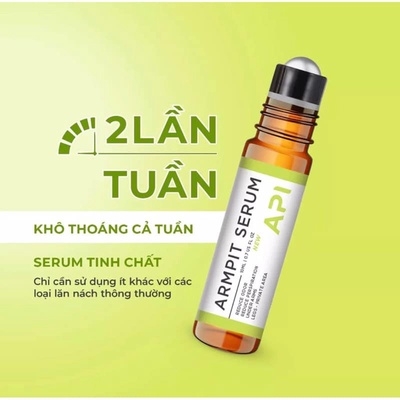 COMBO SERUM TRẮNG NÁCH API, VÀ KHỬ MÙI HÔI NÁCH API, SON LĂN NÁCH API, LĂN KHỬ MÙI NGĂN KT1 TIẾT MỒ HÔI 72H -GDN