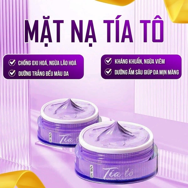 MẶT NẠ TÍA TÔ DH SKIN 120G - DƯỠNG TRẮNG, MỜ THÂM, NGỪA MỤN, CHỐNG LÃO HÓA - MỸ PHẨM 24H