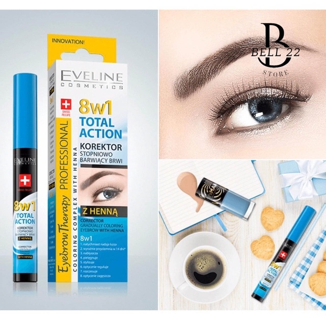 DƯỠNG LÔNG MÀY EVELINE - DƯỠNG MÀY EVELINE 8IN1 B1027 - BELL22 STORE