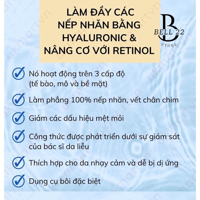LĂN MẮT EVELINE BIO HYALURON 3X RETINOL B1030 - BELL22 STORE