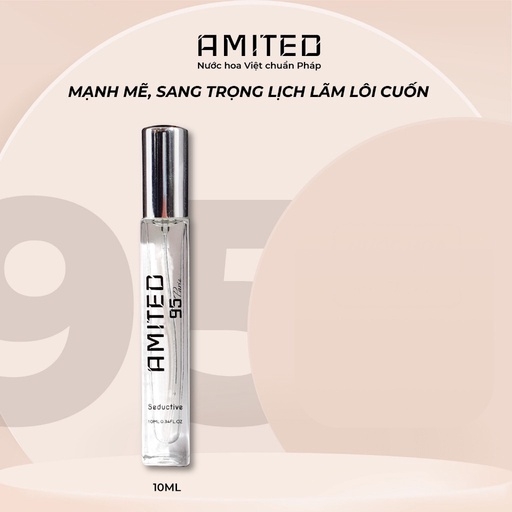 10ML] NƯỚC HOA AMITED 95 - MÙI VARENLA, DỨA , KHÓI KHẢ NĂNG LƯU HƯƠNG 10-11 TIẾNG CHUẨN PHÁP 186.340đ
