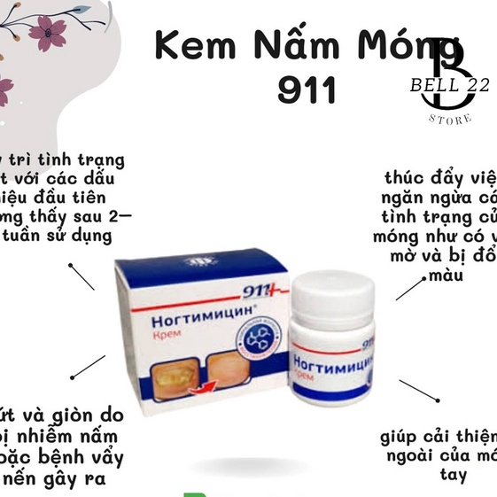 KEM NẤM MÓNG 911 - NẤM MÓNG NGA NOGTIMITSIN 911 B1099 - BELL22 STORE