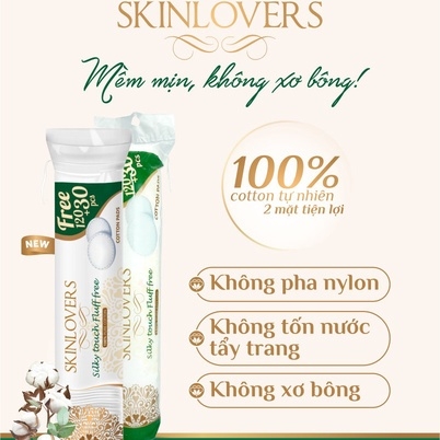 COMBO 4 BÔNG TẨY TRANG 120+30 MIẾNG- SKINLOVERS