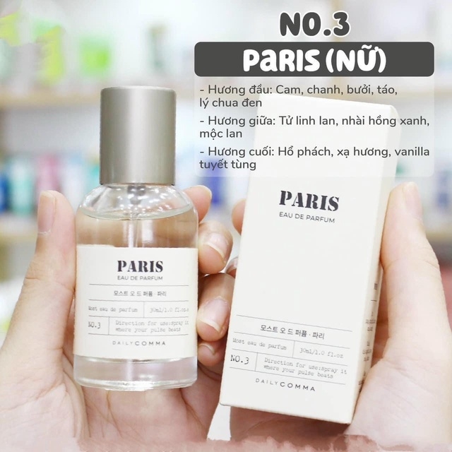 NƯỚC HOA DAILY COMMA NỘI ĐỊA HÀN DUNG TÍCH 30ML - DAILY COMMA