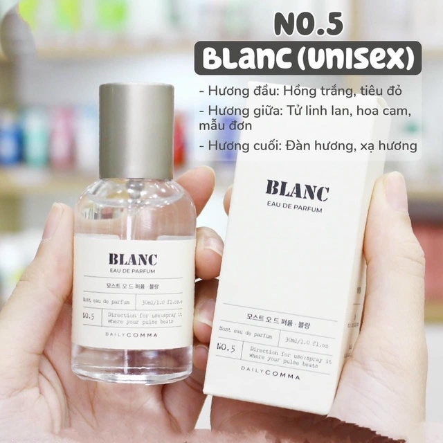 NƯỚC HOA DAILY COMMA NỘI ĐỊA HÀN DUNG TÍCH 30ML - DAILY COMMA