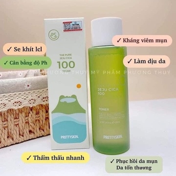 NƯỚC HOA HỒNG/ TONER/ NƯỚC CÂN BẰNG ẨM RAU MÁ PRETTYSKIN 250ML AD335 - ÁNH DƯƠNG