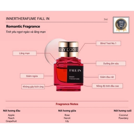 NƯỚC HOA VÙNG KÍN MAY L’ODEUR INNER THERAFUME FALL IN - MÀU ĐỎ AD347