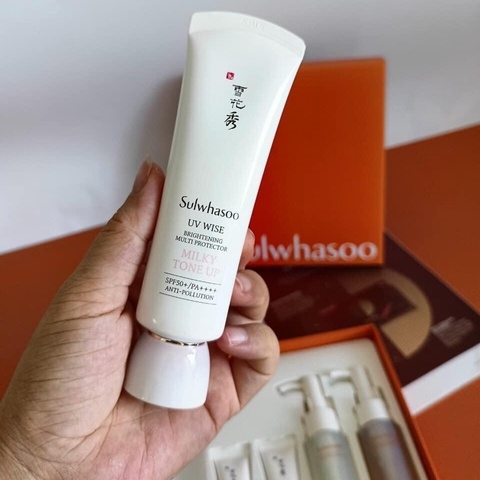 SET KEM CHỐNG NẮNG BẠCH SÂM TẶNG KÈM SỮA RỬA MẶT VÀ TẨY TRANG SULWHASOO AD360