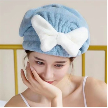 MŨ TRÙM ĐẦU Ủ TÓC VẢI NHUNG MỀM MỊN SIÊU THẤM HÚT CTB409 - BECHIP