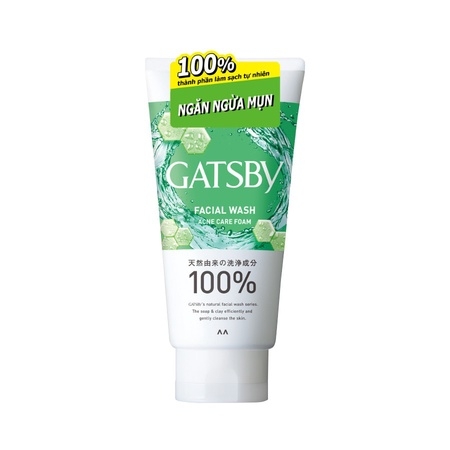 SỮA RỬA MẶT NAM GATSBY NỘI ĐỊA NHẬT (NHIỀU CÔNG DỤNG) TUÝP 130G -SU