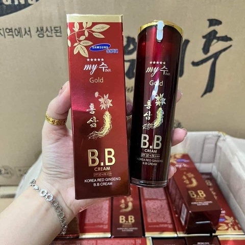 KEM NỀN BB CREAM HỒNG SÂM ĐỎ MY GOLD HÀN QUỐC CHE KHUYẾT ĐIỂM, CHỐNG NẮNG AD387