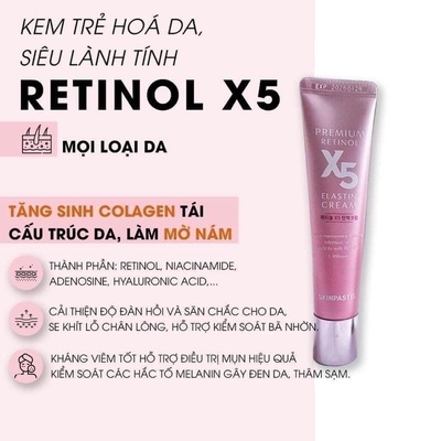 KEM DƯỠNG RETINOL 𝐄𝐒𝐋𝐀𝐓𝐈𝐍 X5 GIÚP DA CĂNG BÓNG TRẺ HÓA AD389