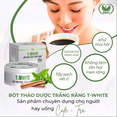 [ DEALSHOCK ] GIẢM 48K BỘT THẢO DƯỢC TRẮNG RĂNG TWHITE -TẨY TẾ BÀO DA CHO RĂNG, TRẮNG RĂNG