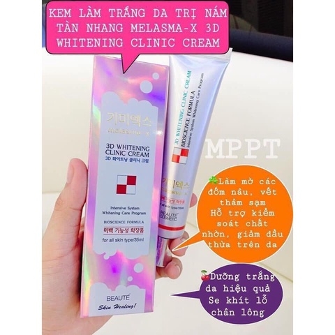 KEM NÁM 3D GIẢM THÂM NÁM TÀN NHANG MELASMA-X 3D WHITE CREAM AD416