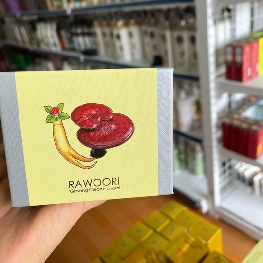 KEM FACE SÂM LINH CHI RAWOORI DƯỠNG TRẮNG CHUYÊN SÂU, MỜ NÁM , CHỐNG LÃO HÓA ,GIÚP DA CĂNG MỊN TRẮNG SÁNG KT1-GDN