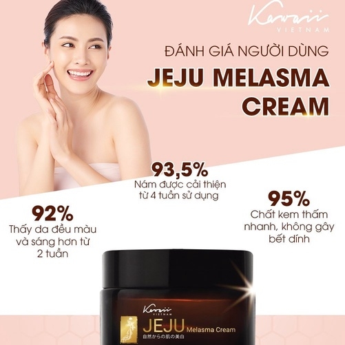DEAL SỐC THÁNG 09 MUA 01 TẶNG 01 - KEM DƯỠNG TRẮNG DA JEJU MELASMA CREAM