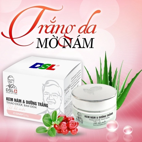 KEM NÁM & DƯỠNG TRẮNG DA BAN ĐÊM THẢO DƯỢC THẾ HỆ MỚI 12G-DƯỢC SĨ LIÊN