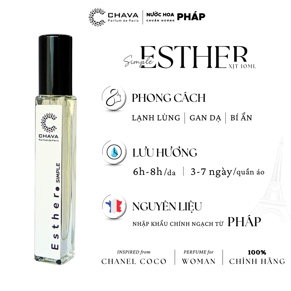 COMBO 3 CHAI NƯỚC HOA SIMPLE 10ML BẤT KỲ - CHAVA