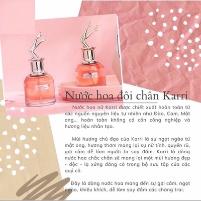 NƯỚC HOA NỮ KARRI PERFUME COLLECTION 30ML NƯỚC HOA CHÂN DÀI CÔ GÁI - KIM