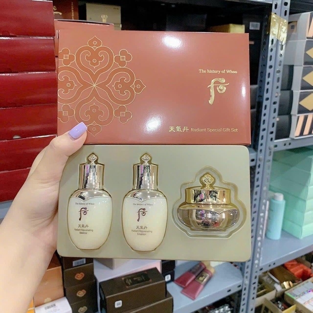 SET 3 MÓN WHOO DƯỠNG DA CĂNG BÓNG TRẺ HÓA AD438