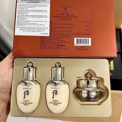 SET 3 MÓN WHOO DƯỠNG DA CĂNG BÓNG TRẺ HÓA AD438