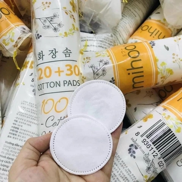 BÔNG TẨY TRANG COTTON PAD 150MIENG- MIHOO