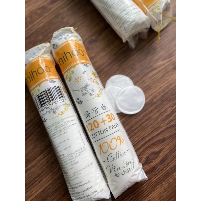 BÔNG TẨY TRANG COTTON PAD 150MIENG- MIHOO