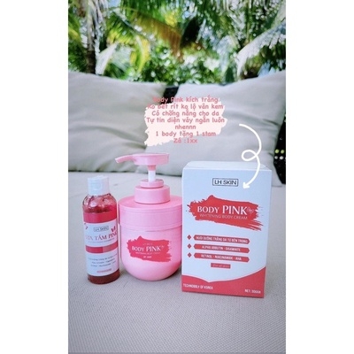KEM BODY PINK 300G TẶNG KÈM 1 SỮA TẮM 100ML GIÚP DA TRẮNG HỒNG - SU