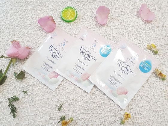 MẶT NẠ DƯỠNG DA TRẮNG HỒNG PERFECT AQUA EXTRA WHITE MASK SENKA