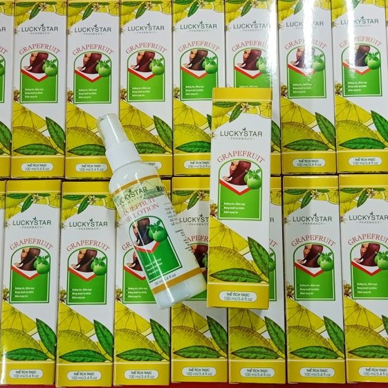LOTION DƯỠNG TÓC TINH DẦU BƯỞI 100ML - LUCKY STAR