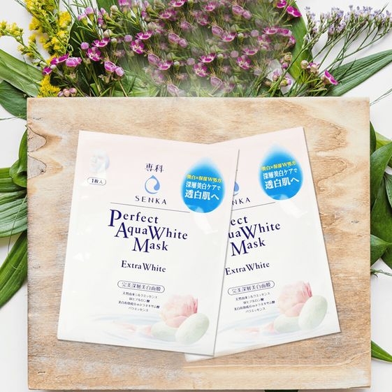 MẶT NẠ DƯỠNG DA TRẮNG HỒNG PERFECT AQUA EXTRA WHITE MASK SENKA