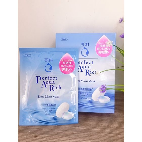 MẶT NẠ GIÀU ẨM PERFECT AQUA RICH EXTRA MOIST MASK SENKA